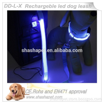 Dog grooming rechargeable dog leash,USB rechargeable led dog lead with dog lead